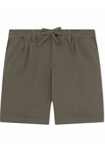 Dolce & Gabbana Kids drawstring-waist cotton shorts - Green