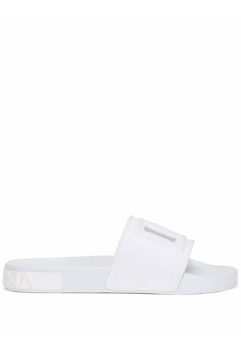 Dolce & Gabbana logo cut-out slides - White