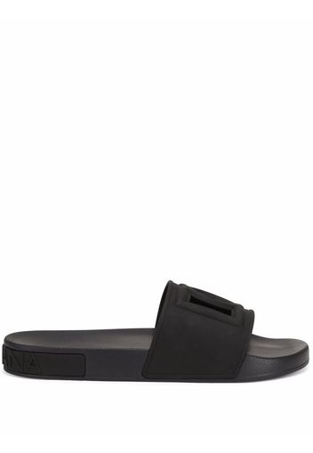 Dolce & Gabbana logo cut-out slides - Black