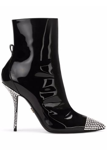 Dolce & Gabbana crystal-embellished ankle boots - Black