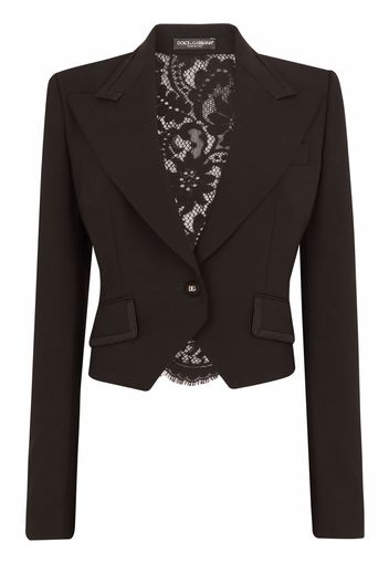 Dolce & Gabbana lace panel blazer - Black