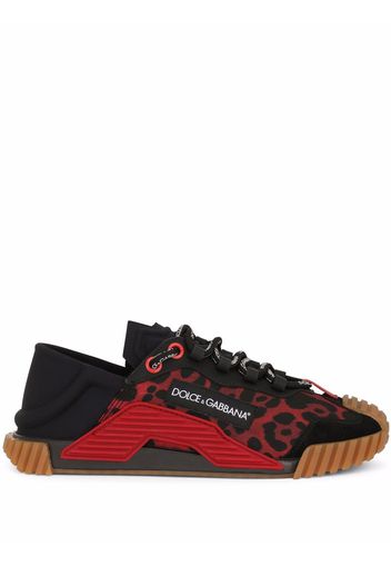 Dolce & Gabbana leopard-print NS1 sneakers - Black