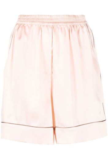 Dolce & Gabbana contrast-detail silk shorts - Pink