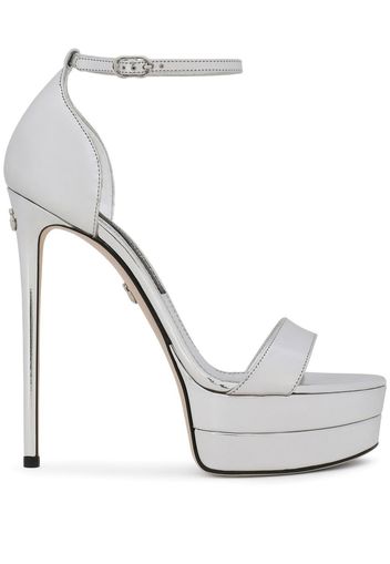 Dolce & Gabbana platform high-heel sandals - Grey