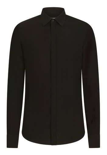 Dolce & Gabbana silk long-sleeve shirt - Black