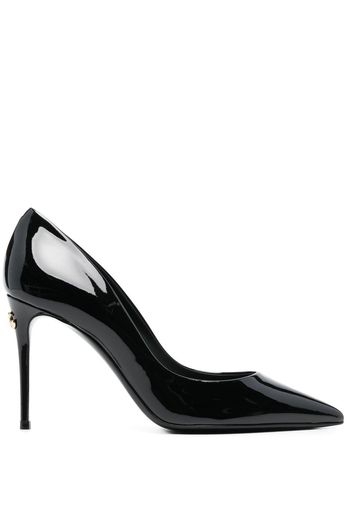 Dolce & Gabbana patent-leather pointed pumps - Black