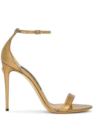 Dolce & Gabbana Keira metallic sandals - Gold