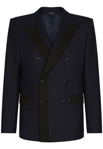 Dolce & Gabbana double-breasted wool blazer - Blue