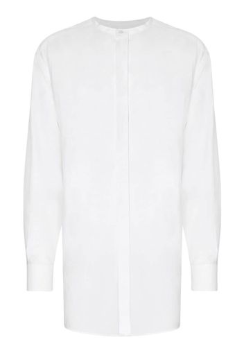 Dolce & Gabbana collarless long shirt - White