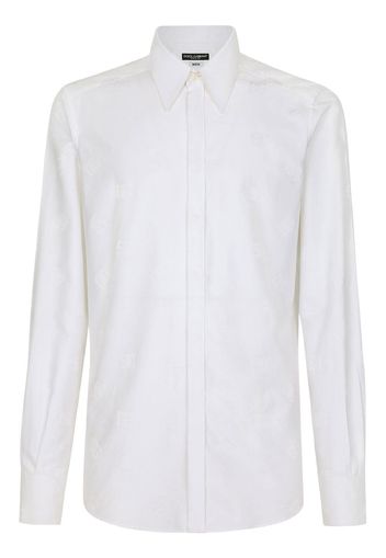 Dolce & Gabbana long-sleeve button-up shirt - White