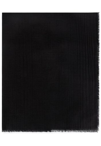 Dolce & Gabbana frayed-edge knit scarf - Black