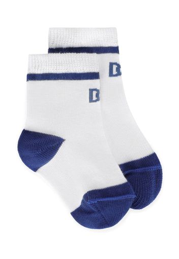 Dolce & Gabbana Kids logo-print detail socks - White