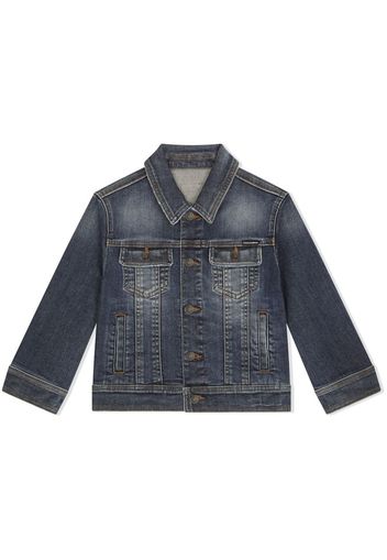 Dolce & Gabbana Kids button-up denim jacket - Blue