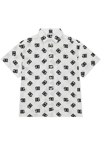 Dolce & Gabbana Kids logo-print short-sleeved shirt - White