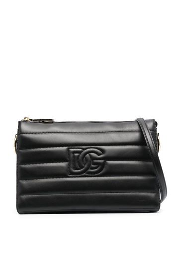 Dolce & Gabbana medium Tris leather clutch - Black