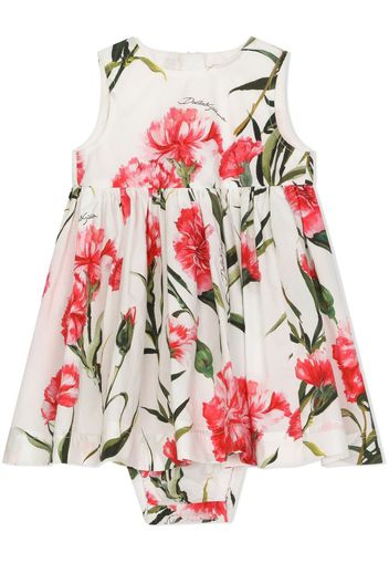 Dolce & Gabbana Kids floral-print sleeveless dress set - Neutrals