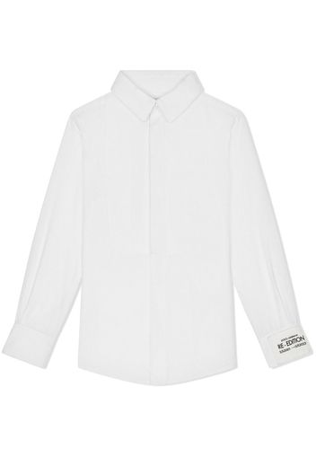 Dolce & Gabbana Kids logo-print button-up shirt - White