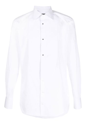 Dolce & Gabbana contrasting tuxedo shirt - White