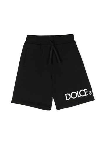 Dolce & Gabbana Kids logo-print shorts - Black