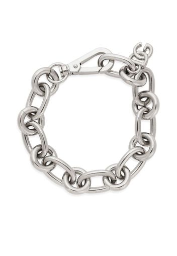 Dolce & Gabbana DG logo charm chain bracelet - Silver