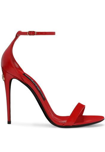 Dolce & Gabbana Kim 105mm leather sandals - Red