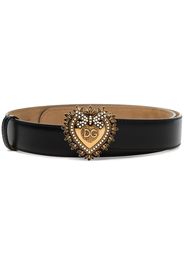Dolce & Gabbana Devotion heart-buckle belt - Black
