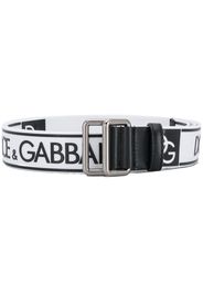 Dolce & Gabbana logo belt - White