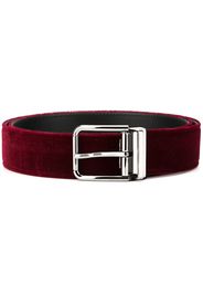 Dolce & Gabbana velvet belt - Red