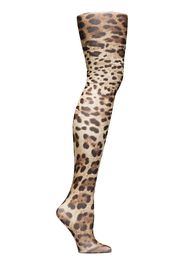 Gilda & Pearl Rita camisole - Black leopard-print tights - Brown