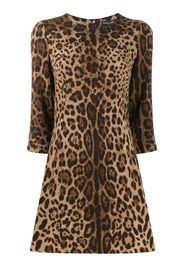 Dolce & Gabbana leopard print dress - Neutrals