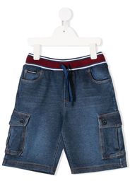 flap-pocket drawstring shorts