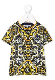 Maiolica print short-sleeved T-shirt