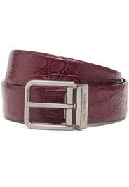 Dolce & Gabbana textured leather belt