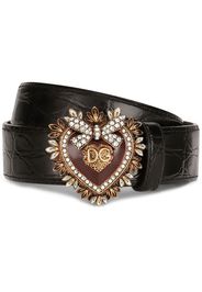 Dolce & Gabbana Devotion buckle belt - Black