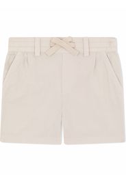 Dolce & Gabbana Kids embroidered logo cotton shorts - Neutrals