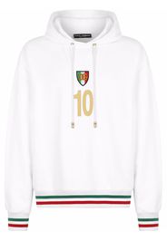 Dolce & Gabbana Italia cotton hoodie - White