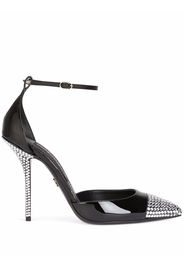 Dolce & Gabbana crystal-embellished leather pumps - Black