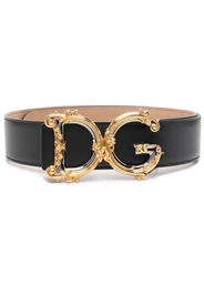 Dolce & Gabbana baroque-style DG belt - Black