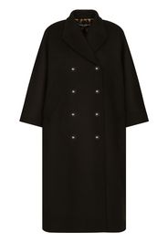 Dolce & Gabbana long double-breasted coat - Black