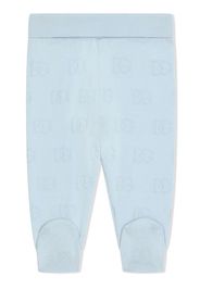 Dolce & Gabbana Kids DG jacquard-logo print trousers - Blue