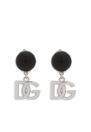 Dolce & Gabbana DG logo clip-on earrings - Silver