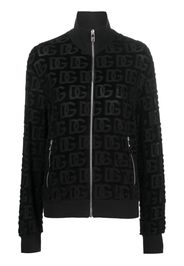 Dolce & Gabbana jacquard-logo zip-up sweatshirt - Black