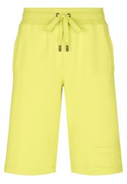 Dolce & Gabbana logo-embroidered sweatshorts - Yellow