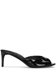 Dolce & Gabbana logo-plaque open-toe mules - Black