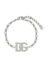 Dolce & Gabbana logo-charm chain bracelet - Silver