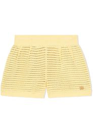 Dolce & Gabbana Kids knitted cotton shorts - Yellow