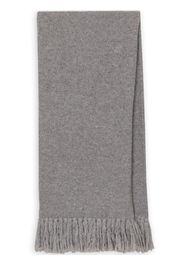 Dolce & Gabbana fringed knitted scarf - Grey