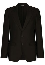 Dolce & Gabbana single-breasted linen blazer - Black