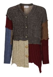 Dolce & Gabbana patchwork distressed cardigan - Neutrals