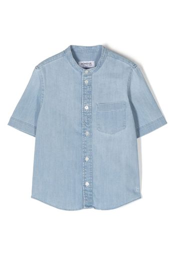 DONDUP KIDS short-sleeve denim shirt - Blue